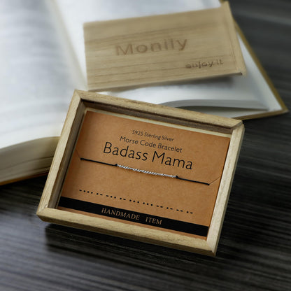 Monily Graduation Gifts for Women Inspirational Gifts for Women Morse Code Bracelets for Women Funny Bracelet for Friend Funny Gift