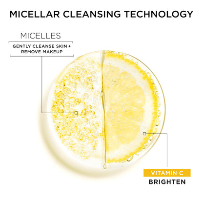 Garnier SkinActive Micellar Water Gift Set, Face Cleansing Holiday Skin Care Kit with Travel Size Micellar Facial Cleansers, Includes Original, Waterproof and Vitamin C Formulas, 1 Kit