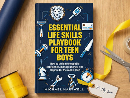 Essential Life Skills Playbook For Teen Boys: How To Build Unstoppable Confidence, Manage Money, And Prepare For The Road Ahead (The Teen Life Skills Series)