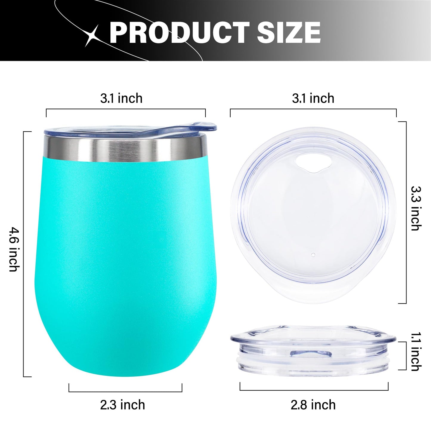 Love Florida 12 OZ Insulated Wine Tumbler,with Lid Vacuum Stainless Steel Coffee Mug,Unique Florida Themed Best Gifts for Friend Lover Wife Girlfriend,Idea for Women,Souvenirs (Mint)