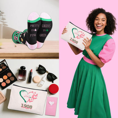 AKA Gifts for Women, 3pcs Gift Set for AKA Lovers, Presents With Funny Novelty Socks, Ideal Gift for Friends,Sister