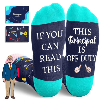 HAPPYPOP Principal Teacher Appreciation Gifts Ideas - Vice Assistant Principal Teacher Socks