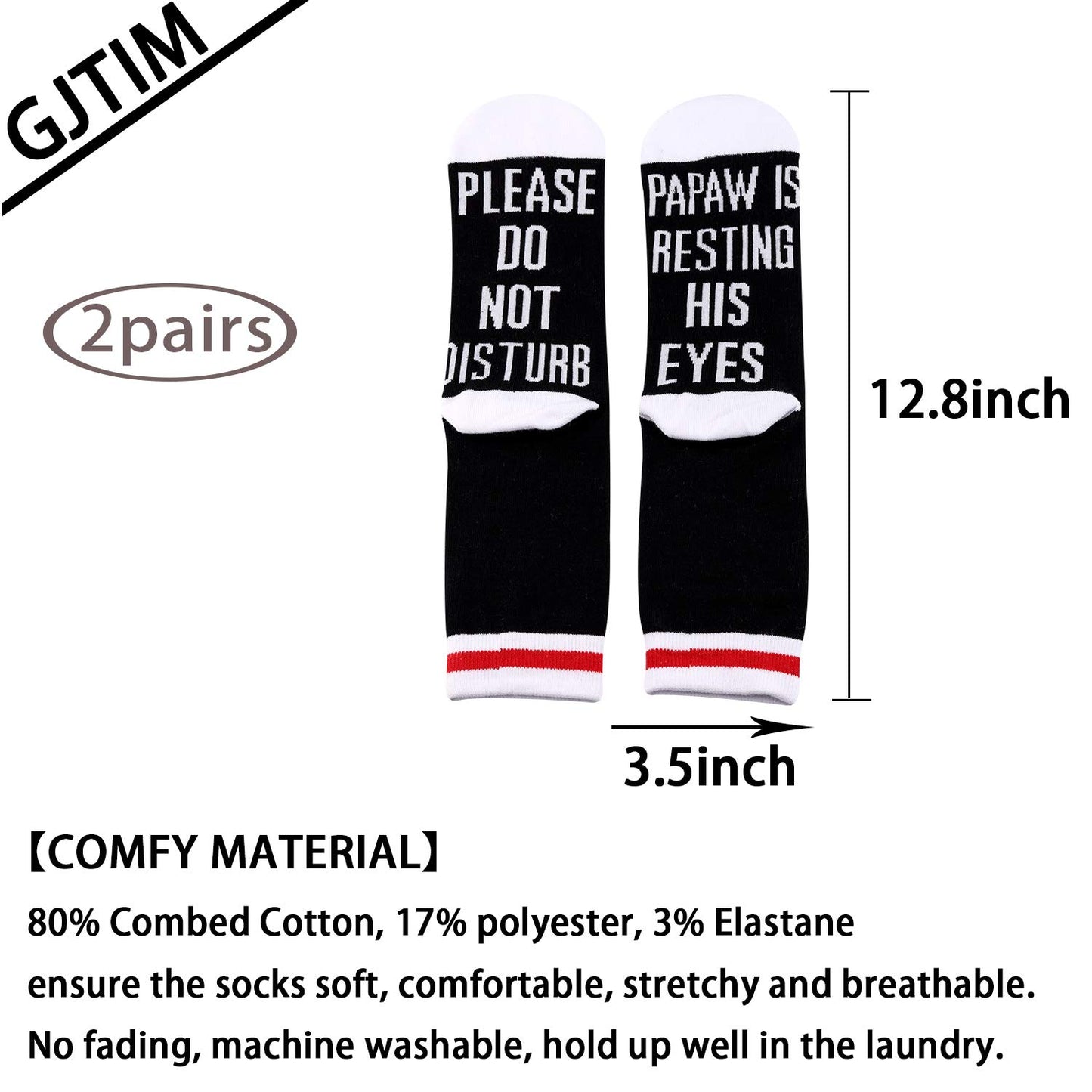 Papaw Novelty Socks for Dad Grandpa - Father's Day & Birthday Gift