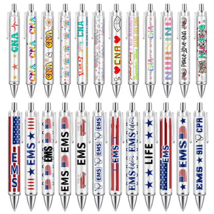 Motipuns 12 Pcs Emergency Medical Services Week Appreciation Gift EMS Gifts Pen for Women Paramedics Ballpoint Pens EMT First Responders Party Favor for Doctor EMS Nurse Graduation Office Accessories