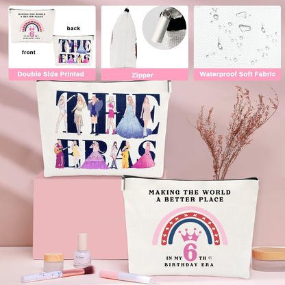 Awfrky 6 Year Old Girl Birthday Gift, Gifts for 6 Year Old Girl Beautiful Teen Girls, Best 6th Girls Gift Ideas for Daughter, Sister, Niece, Granddaughter, 6th Birthday Decorations for Teen Set of 6