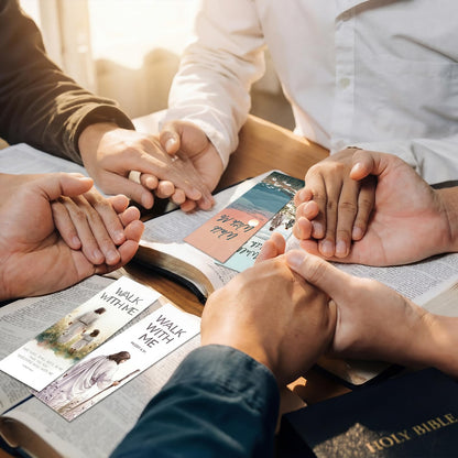 Eaasty 100 Pcs LDS 2026 Youth Theme Bookmarks, Walk with Me Bookmarks for The Church of Jesus Christ, Latter-Day Saints Mormon Church Gifts