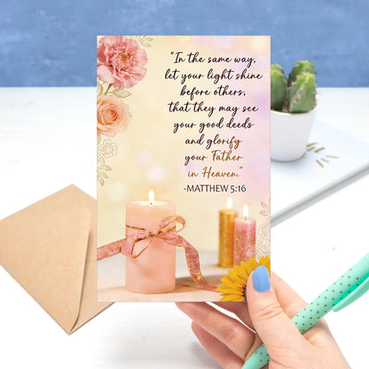Christian Mother's Day Card for Grandma or Mom, Mother's Day Greeting Card with Bible Verse, Mother's Day Gift from Children