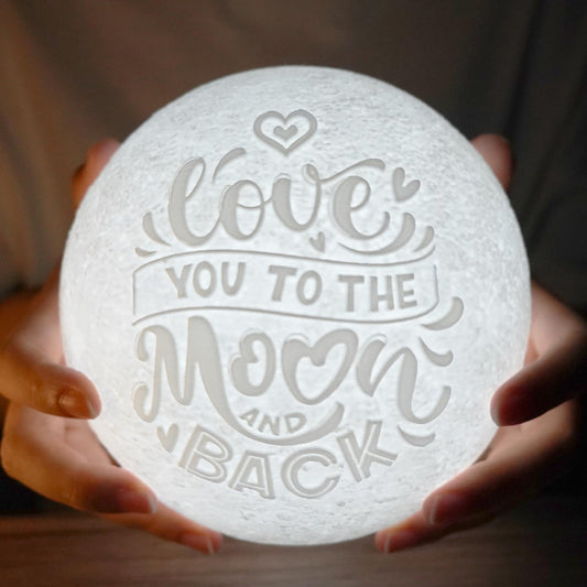 Mydethun Engraved Moon Lamp 16 Colors Ideal Gift for Women, Romantic Fall Decor Piece with Remote Control and Wooden Base 5.9 inch, Perfect for Christmas,Birthday, Bedroom Decor