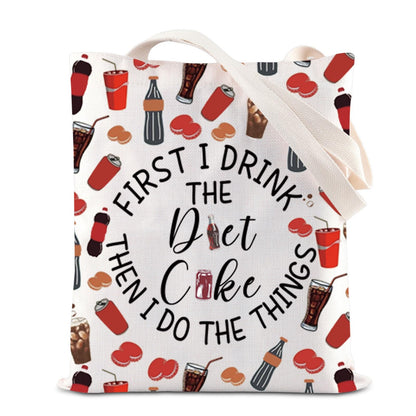 Funny Drink Gift Fizzy Drink Inspire Tote Bag Soda Drinking Handbag Soda Lover Gift Summer Trip Gift