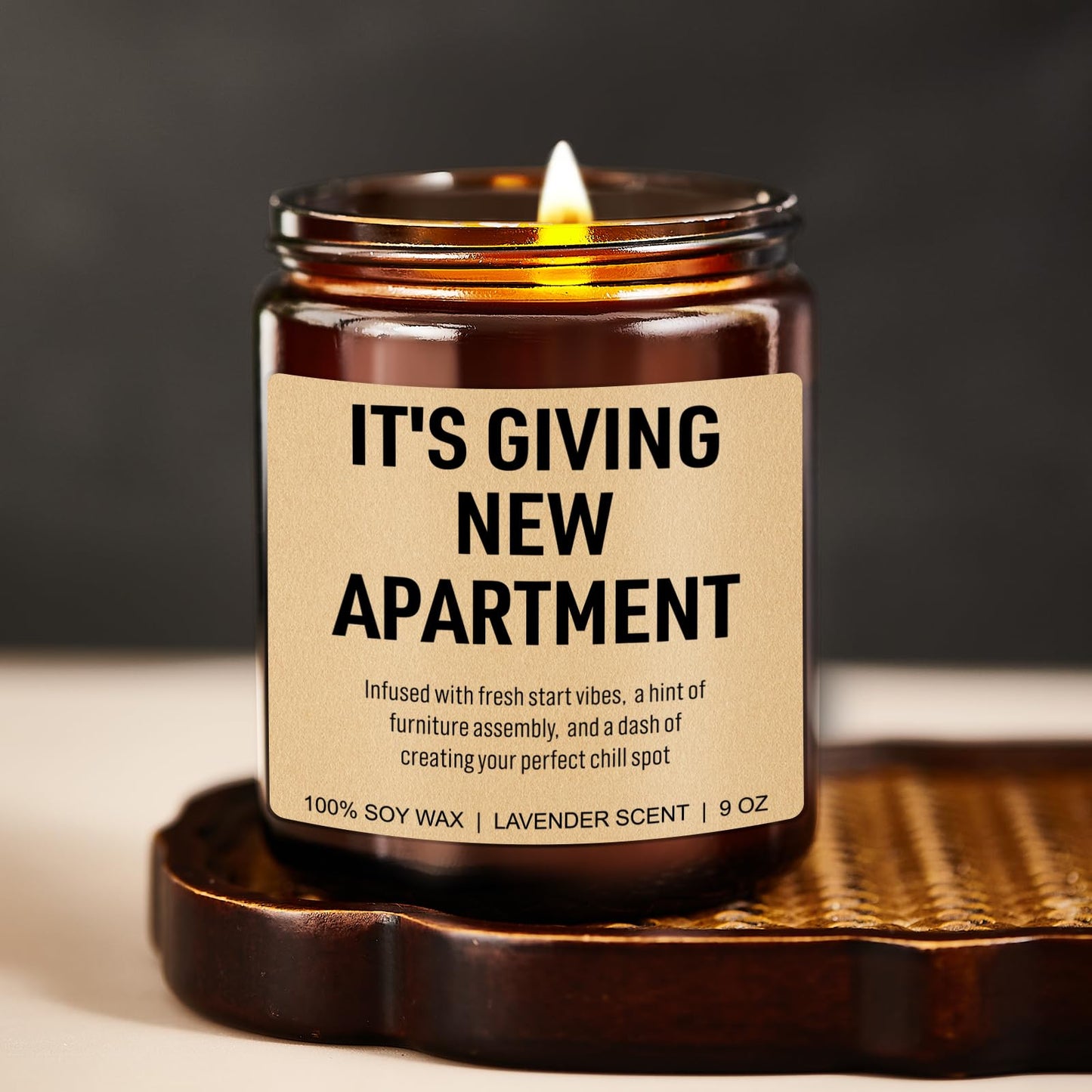 Younift Funny Housewarming Candle, New Apartment Gifts, First Apartment, 1st Apt. Must Haves - Cute House Warming Gifts New Home for Men, Women, Couples - Closing Presents for Home Buyers - 9 oz
