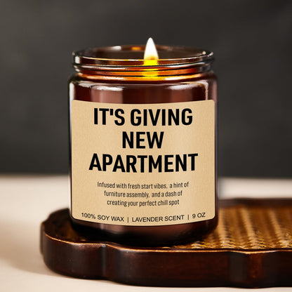 Younift Funny Housewarming Candle, New Apartment Gifts, First Apartment, 1st Apt. Must Haves - Cute House Warming Gifts New Home for Men, Women, Couples - Closing Presents for Home Buyers - 9 oz