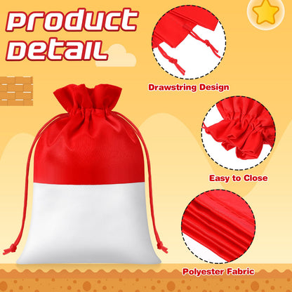 Locmeo 16 Pcs Cartoon Animation Party Gift Bags Drawstring Bags Animation Themed Supplies Birthday Party Decoration for Kids Cartoon Supplies