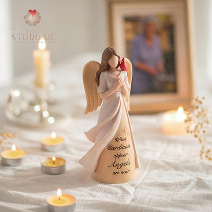Storieme Cardinal Memorial Gifts for Women: Sympathy Gift for Loss of Loved One Mom Sister - Guardian Angel with Cardinal Home Decor