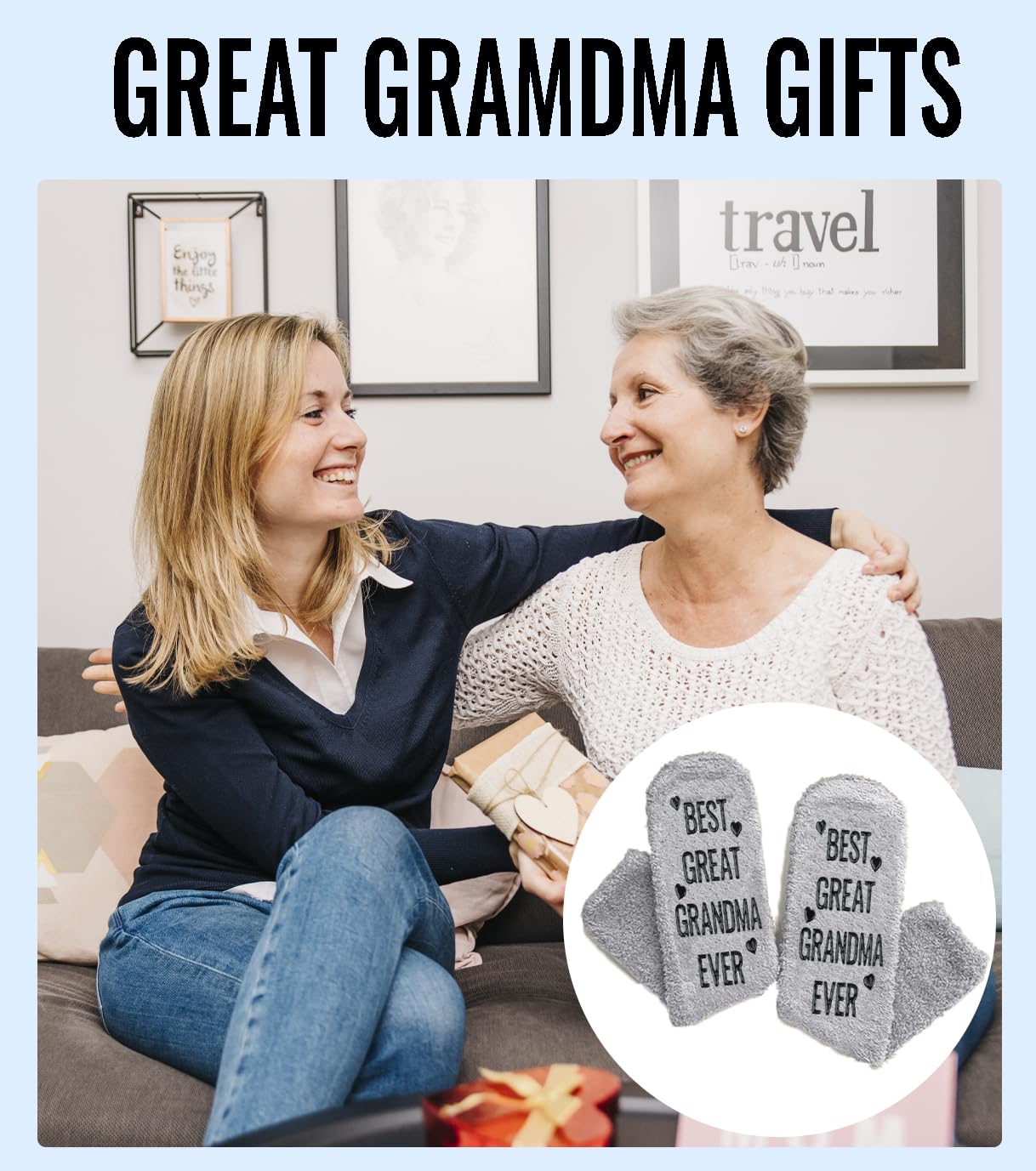 Great Grandma Gifts, Great Grandma Socks Christmas Gifts