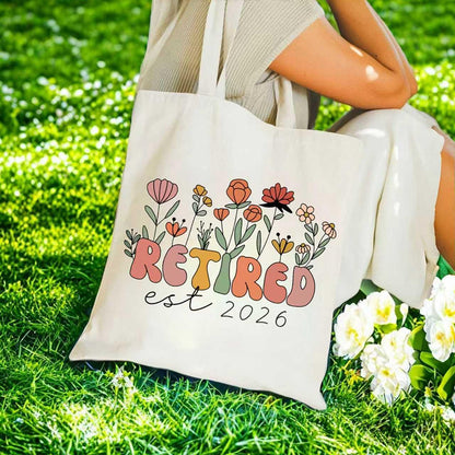 Retirement Gift for Woman 2026, Cool Retirement Gifts for Women, Canvas Tote Bag Best Gifts