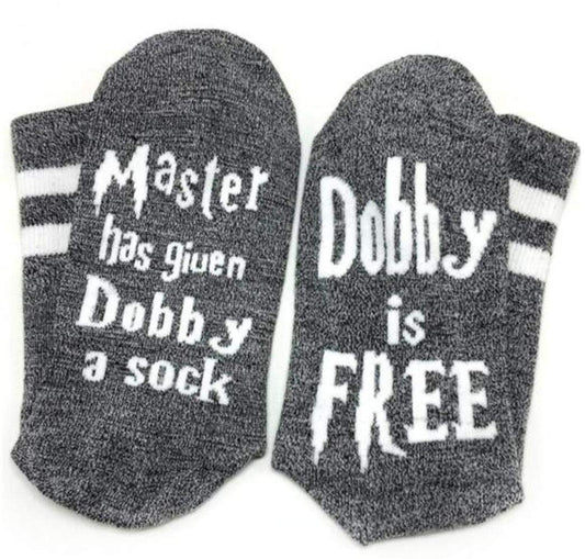 Dobby Socks Funny Christmas Gift Adult Cotton Crew Socks Novelty Cute Christmas Stocking Stuffers