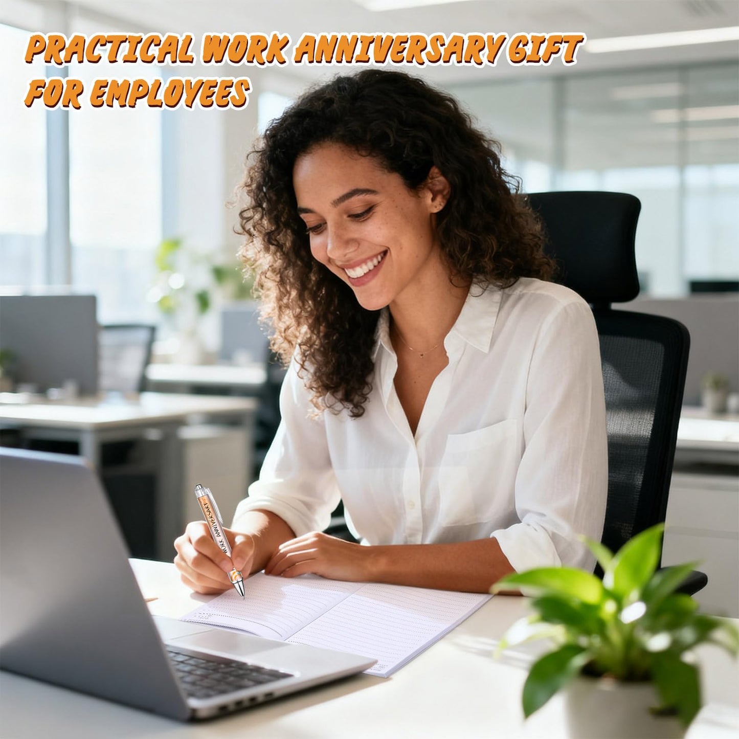 Resurhang 18 Pcs Happy Work Anniversary Gifts Set, 9 Work Anniversary Notebooks & 9 Inspirational Pens, Employee Appreciation Gifts Bulk for Staff, Coworker, Office, Company Team Recognition Supplies