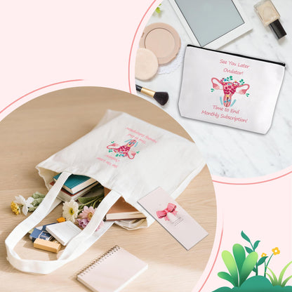 Hysterectomy Gifts for Women, 7pcs Uterus Gift Set,After Hysterectomy Recovery Blanket ,Encouraging Present With Tote Bag,Novelty Socks,Make Up Bag,Brooch,Stickers