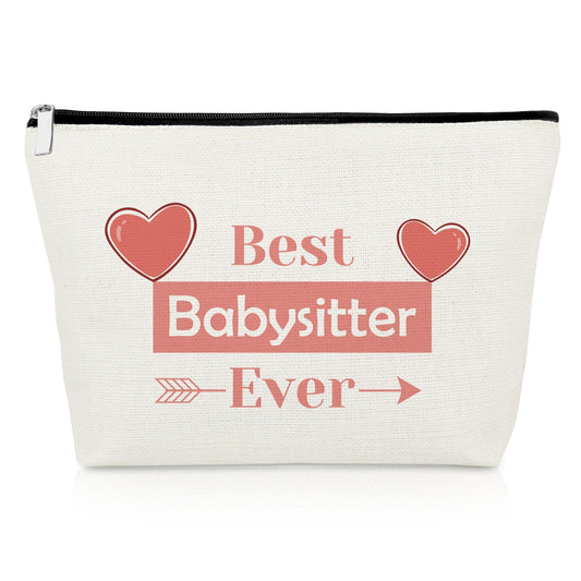 Babysitters Gifts Baby Sitter Makeup Bag Nanny Thank You Cosmetic Bag Daycare Provider Appreciation Gifts for Childcare Provider Caregiver Nanny Christmas Retirement Present Travel Pouch