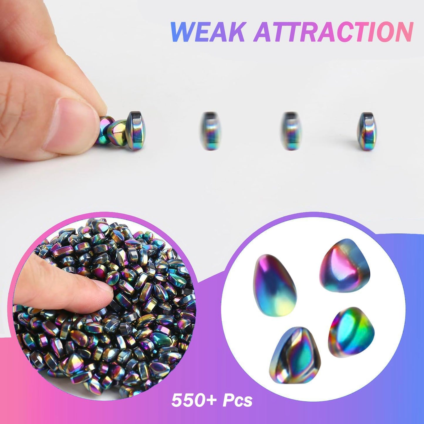 550pcs Desk Fidget Toys for Adults,Stress & Anxiety Relief, Sensory Fidget Toys for Office, ADHD, Autism,Ideal Gift (Colorful)