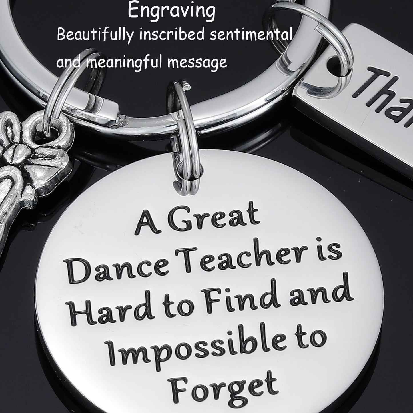 Kivosliviz Dance Teacher Gift Keychain for Women Man - Jewelry for Best Instructors