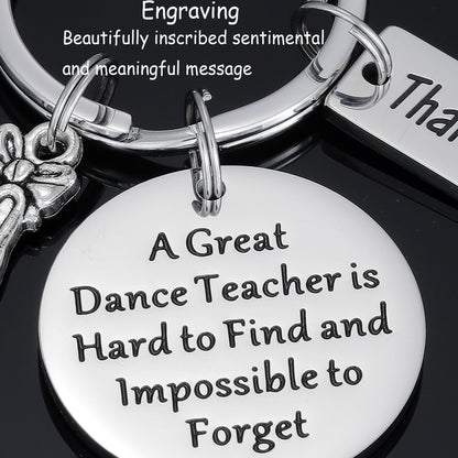 Kivosliviz Dance Teacher Gift Keychain for Women Man - Jewelry for Best Instructors