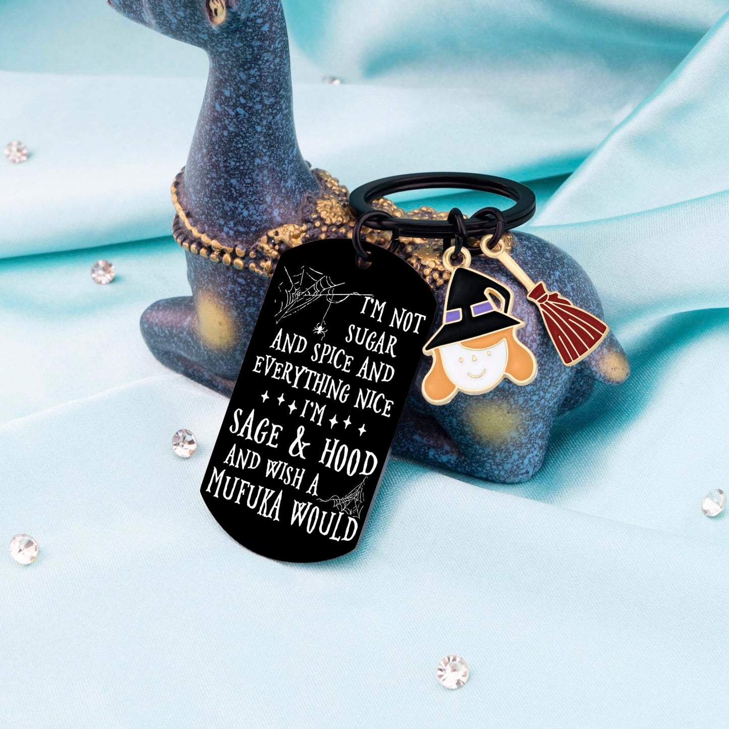 Aisity Witchy Gifts for Women Witch Stuff Mothers Day Gifts for Women Witchy Keychain Witchcraft Lovers Gift Boo Basket Gift Cool Ideas Witch Accessories Wicked for Mothers Day