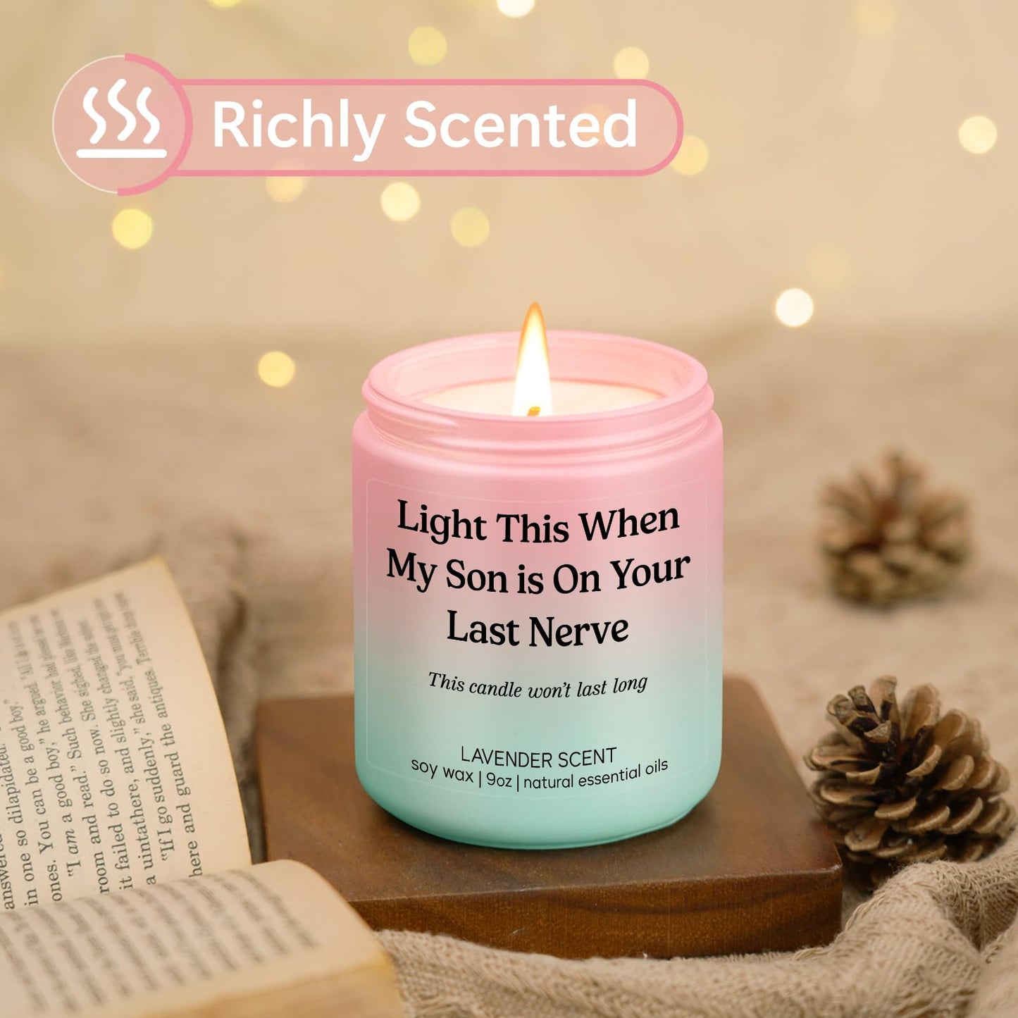 LEADO Candle, Daughter in Law Gifts - Funny Wedding, Mothers Day, Birthday Gifts for Daughter in Law, Sons Girlfriend, Future Adult DIL - DIL Present from Mother in Law - Bride, Bridal Shower Ideas