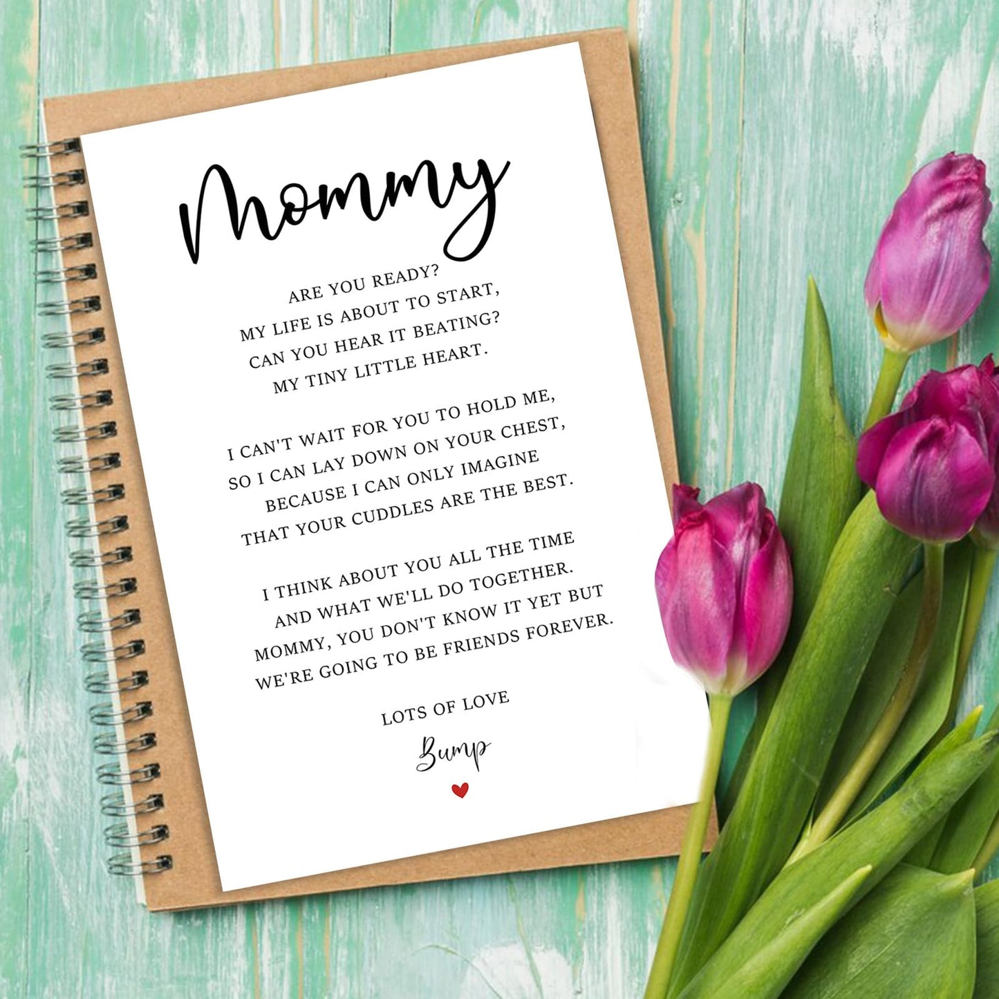 Mommy To Be Mother's Day Card, Pregnant Mom Mothers Gifts, First Mothers Day Cards for Wife, Pregnancy Announcement Card, New Mom Gifts