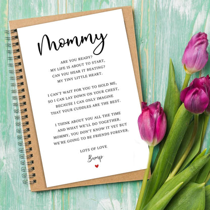 Mommy To Be Mother's Day Card, Pregnant Mom Mothers Gifts, First Mothers Day Cards for Wife, Pregnancy Announcement Card, New Mom Gifts