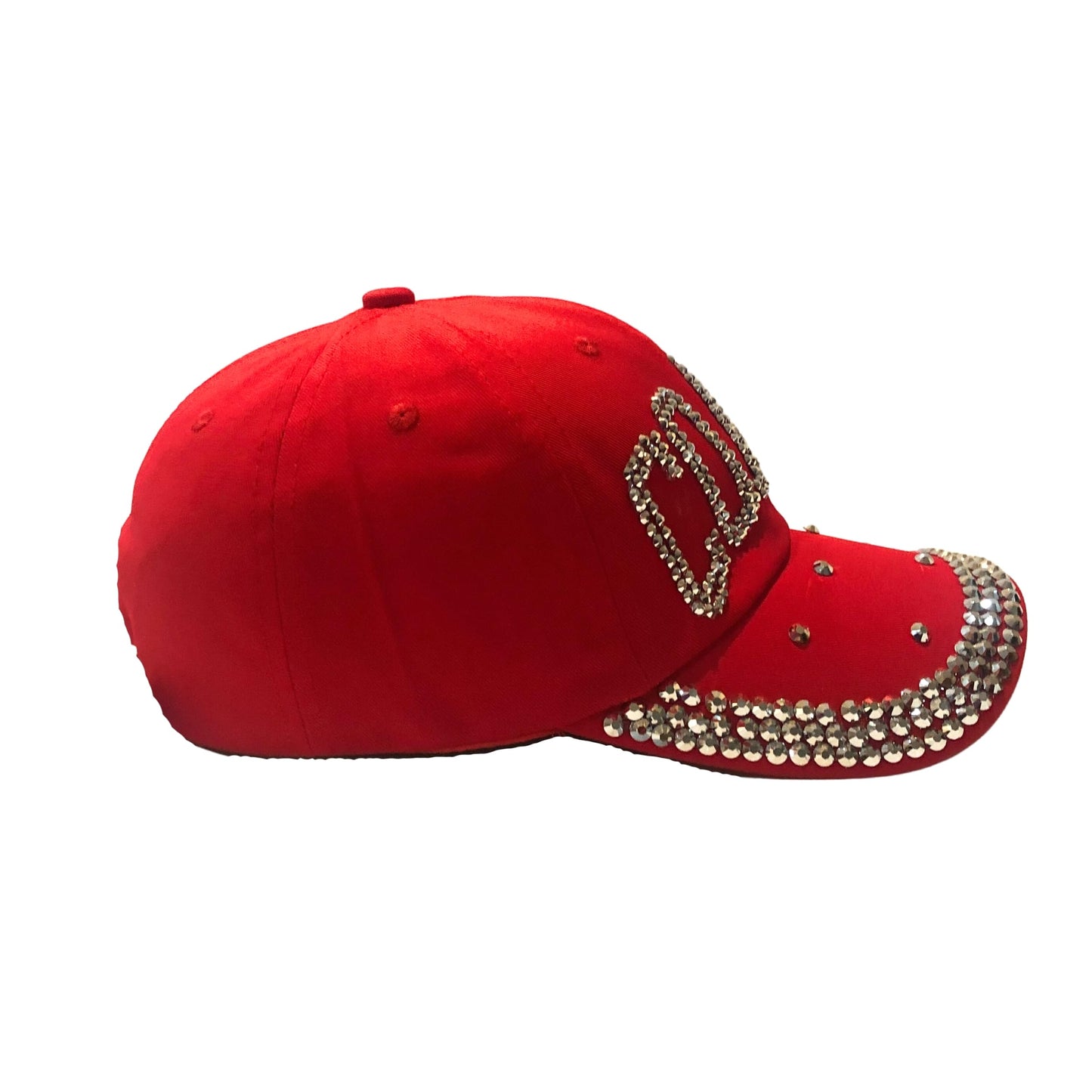 Popfizzy Bling Coach Hat with Rhinestones for Women, Best Cheer & Sports Coach Hat Gifts