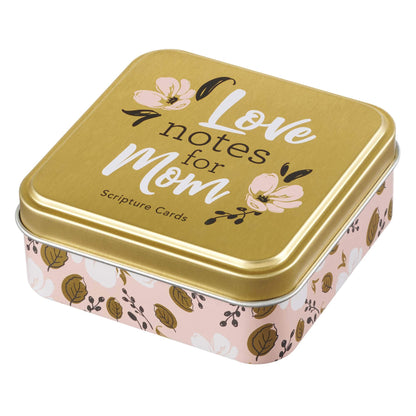 Christian Art Gifts Scripture Prayer Cards In Tin | Love Notes For Mom – 50 Double Sided Cards | Bible Verse Encouraging Gift for Moms