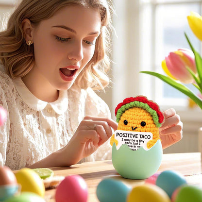 TuSuQing Graduation Gifts for Teens Boys Girls Kids Teacher Positive Crochet Taco Animals Women Birthday Gifts Friends Sister Relaxation Self Care Get Well
