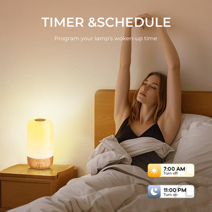 Tikkitouch Long Distance Lamp Set of 2 WiFi Touch Lamp Long Distance Relationship Gift for Couples, Mom, Friends & Family