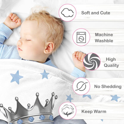 Personalized Baby Blanket for Boys, Custom Baby Blanket with Name Super Soft Personalized Name Blankets for Kids, Custom Elephant Blankets for Infant Toddler, Babys Gifts for Birthday