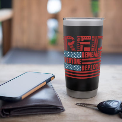 Red Friday Remember Everyone Deployed Deployment Gifts Stainless Steel Insulated Tumbler