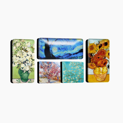 Decorative Art Strong Magnets for Refrigerator Office Kitchen Whiteboard Locker, Gifts for Art Lovers (Vangogh) (5, Small)