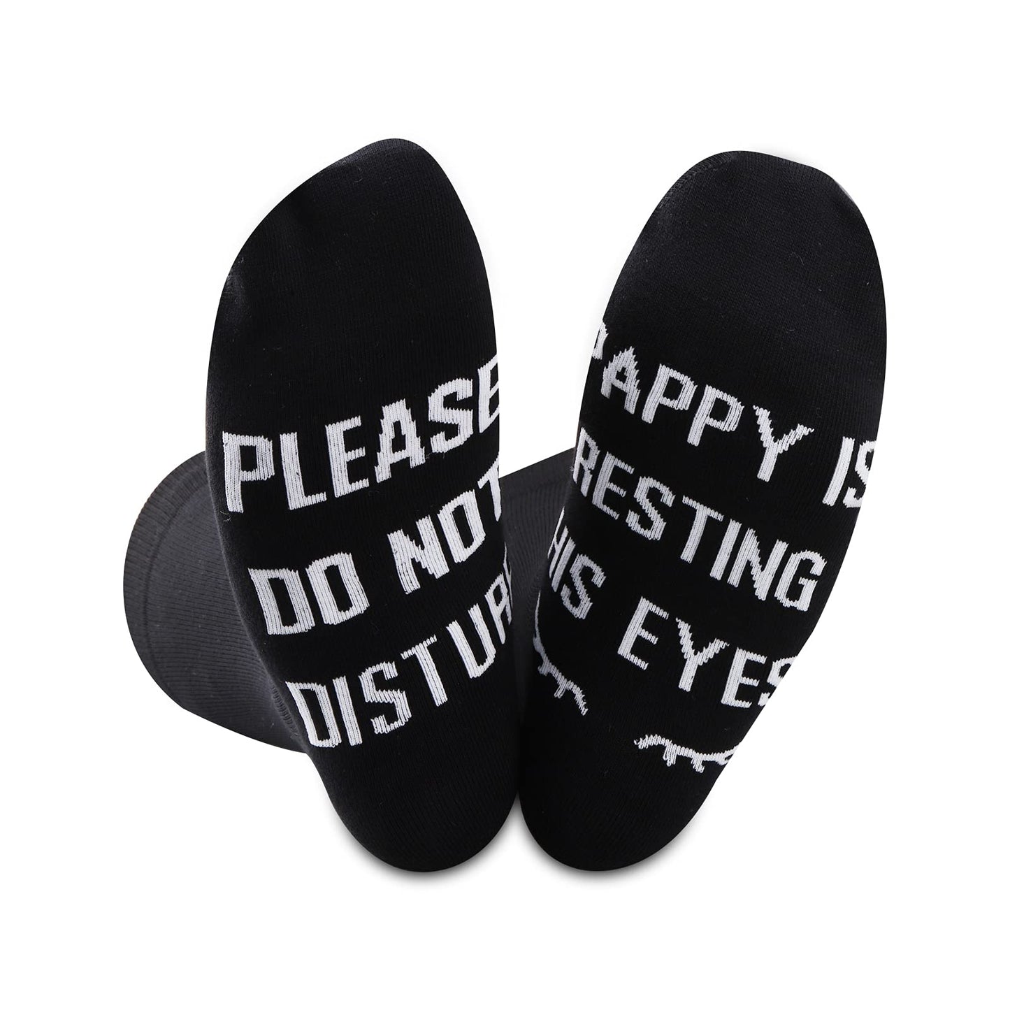 2PAIRS Pappy Gift Grandpa Gift If You Can Read This Pappy Is Resting His Eyes Funny Birthday Gifts Socks