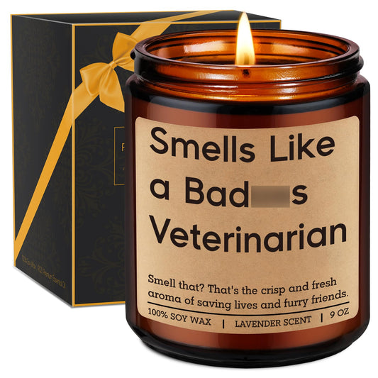 Miracu Candle, Veterinarian Gifts for Women Men, Funny Veterinary Gifts for Veterinarians, Cool Vet Med School Graduation, Birthday, Appreciation, Veterinary Day for Friend, Future Vet, Student, Grad