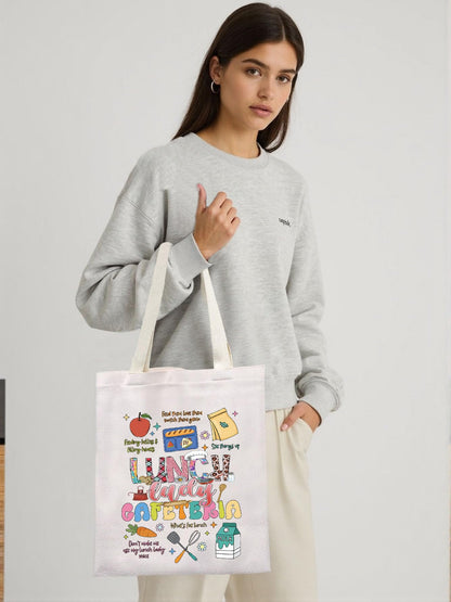 KUIYAI Lunch Lady Cafeteria Tote Bag - Appreciation Gift for Cafeteria Worker & Team