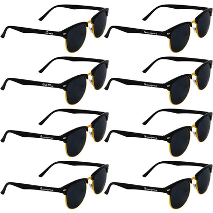 Groomsmen Sunglasses for Men - Wedding Sunglasses for Groomsman Proposal Gifts, Bachelor Party Favors