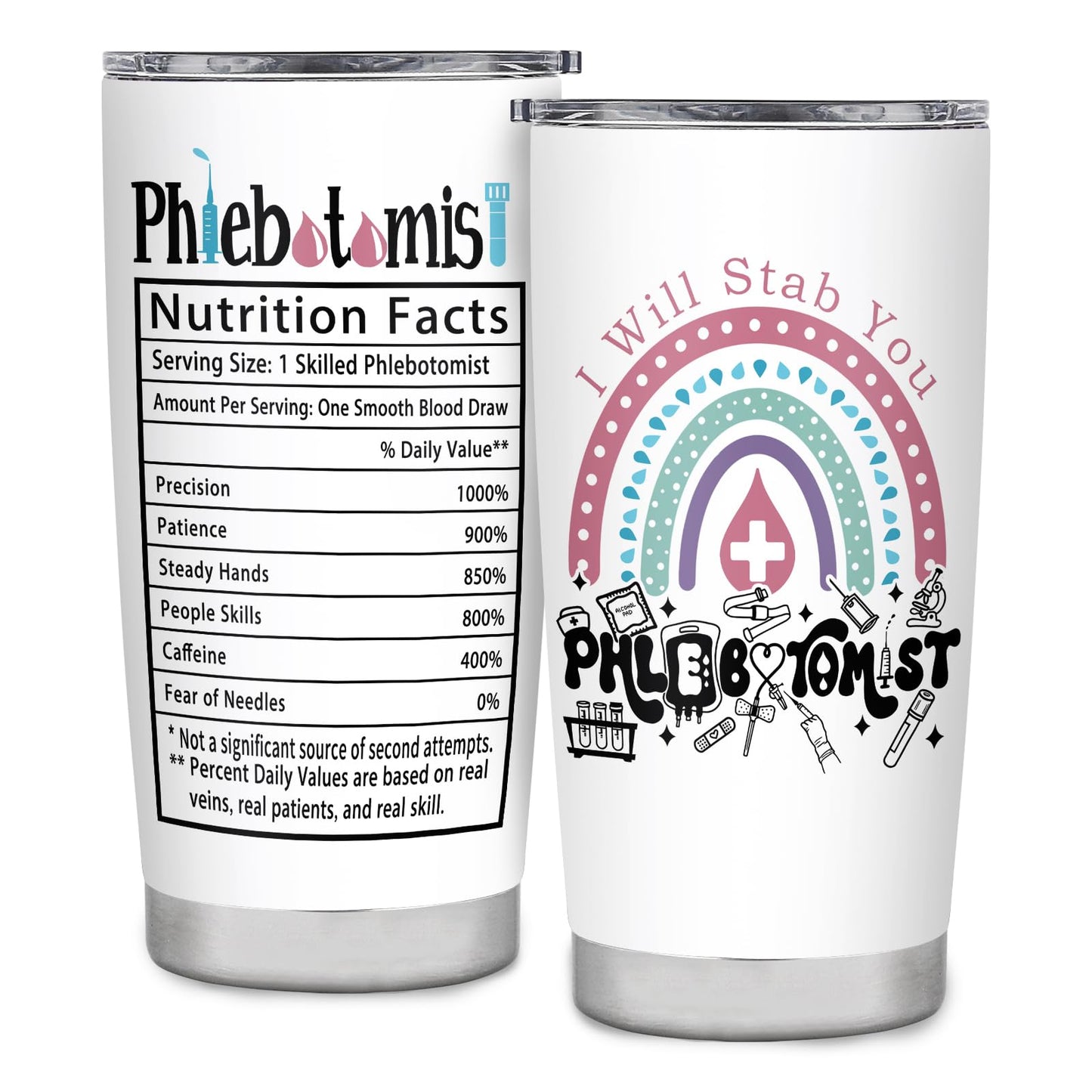 Phlebotomy Gifts for Women,Phlebotomist Graduation Birthday Christmas Gifts,Phlebotomy Week Gift,Travel Coffee Tumbler Mug 20oz