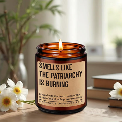 Miracu Anti-Patriarchy Candle, Feminist Gifts Women, Empowerment, Breakup, Mothers Day Birthday Liberal Gifts for Feminists Activists Lesbian Woman Her, Equal Womens Rights, Feminism Girl Power Decor
