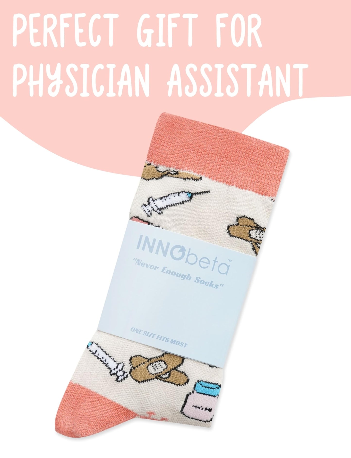 InnoBeta Physician Assistant Gifts, Gifts on Birthday and Christmas, One Size Crew Socks