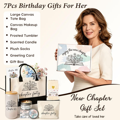 Giftota 40th Birthday Gifts Women, 40 Year Old Birthday Gifts for Women Happy 40th Birthday Gift for Women Gifts for 40th Birthday Woman Cool 40th Birthday Gift for Her New Chapter