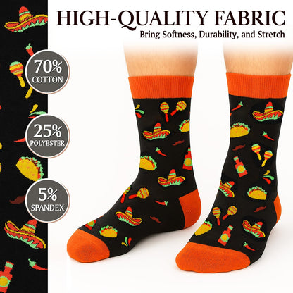 ZAGKOO Fathers Day Gift for Papa Dad Uncle Grandpa Brother Nephew - Nacho Sock for Men, Mothers Day Gifts for Mom Daughter