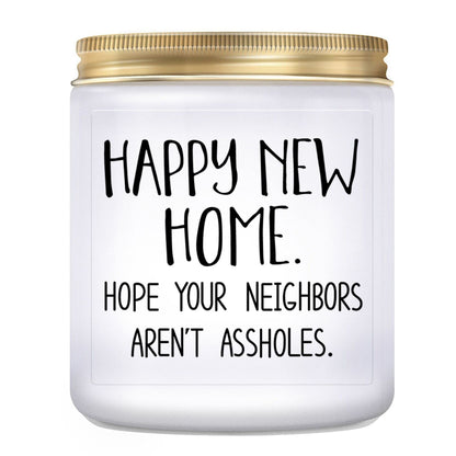 House Warming Gifts for New Home - Housewarming Gift, Funny Housewarming Presents, New Home Owner Gift, New House Present, Lavender Candles