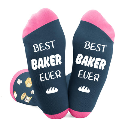 Gifts for Bakers Women, Bread Baker Gifts Socks, Unique Baking Themed Gift for Bread Bakers Baking Lovers Friend Mom Daughter, Funny Best Birthday Christmas Stuffers Socks Baker Gift Ideas