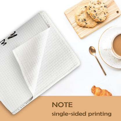 Chef Gifts for Women Men Kitchen Towels, Chef was Cute Would Eat Here Again Decorative Dish Tea Towels, Unique Gifts for Cooks Hand Towels for Kitchen Dining Room, 16x24 Inch