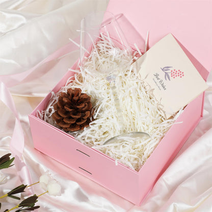 OEMVALATY Pink Gift Box,6x6x3 Inches Gift Boxes with Lids for Presents with Magnetic Closure and Ribbon for Wedding,Storage,Birthday
